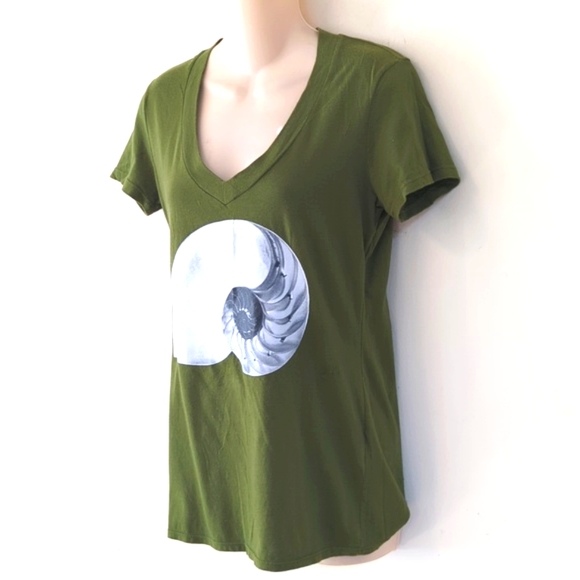 Norma Kamali Nautilus Seashell Short Sleeve Tee - Picture 2 of 16